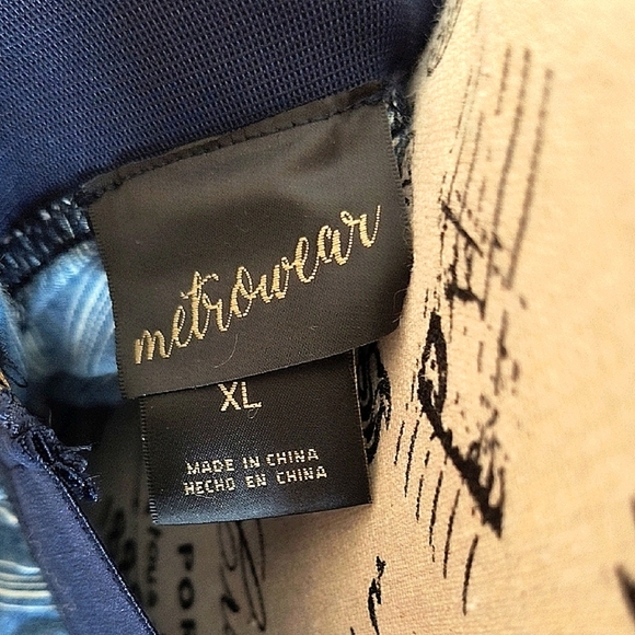 Metrowear Blue Striped Women's Midi Skirt. Size XL. Great Condition. - Picture 2 of 5